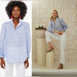 Tuckernuck Lily of the Nile Teagan Popover Shirt—Size Small